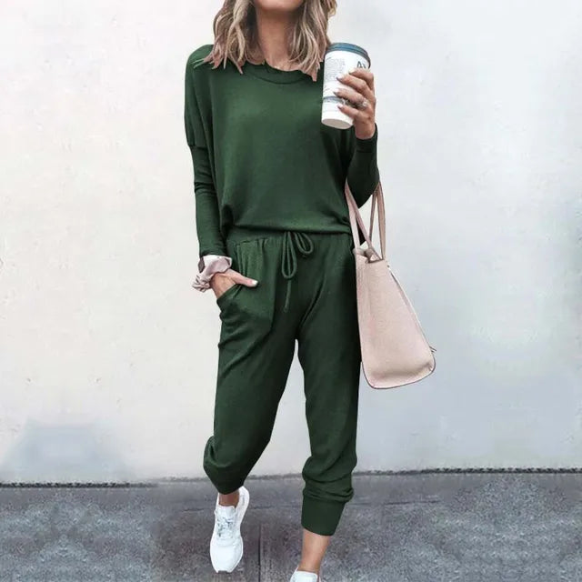 Stilla | Træningssæt med kortærmet overdel bukser Løs Afslappet Loungewear