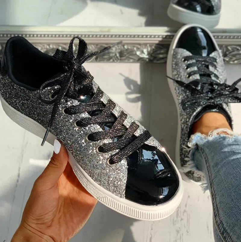 Stilla | Luksuriøs Løs Glitter Dame sko