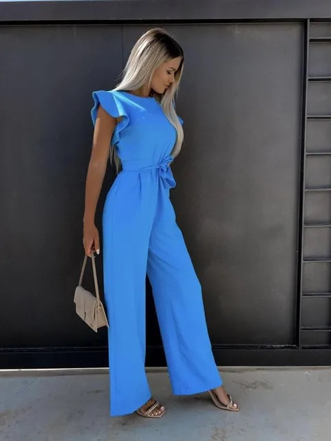 Stilla | Elegant Jumpsuit Med Flæseærmer