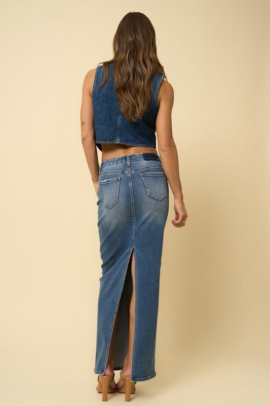 Stilla | Lang Maxi Nederdel