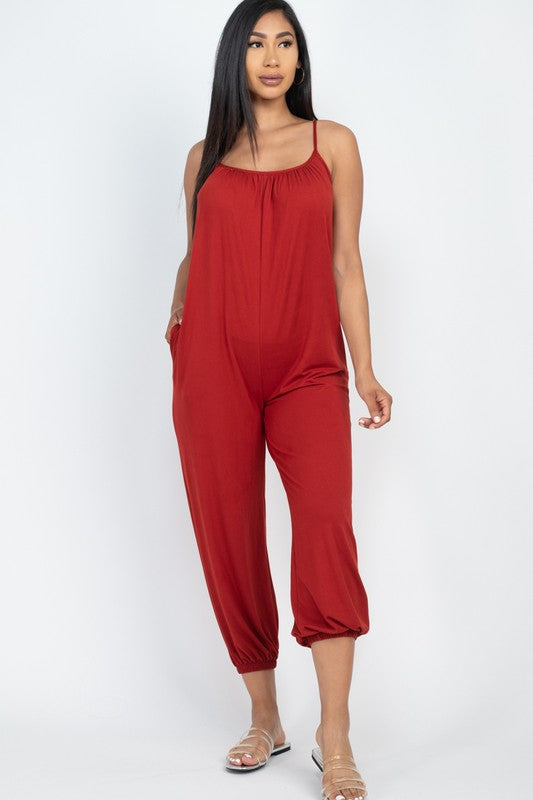 Stilla | Strop Solid Jumpsuit