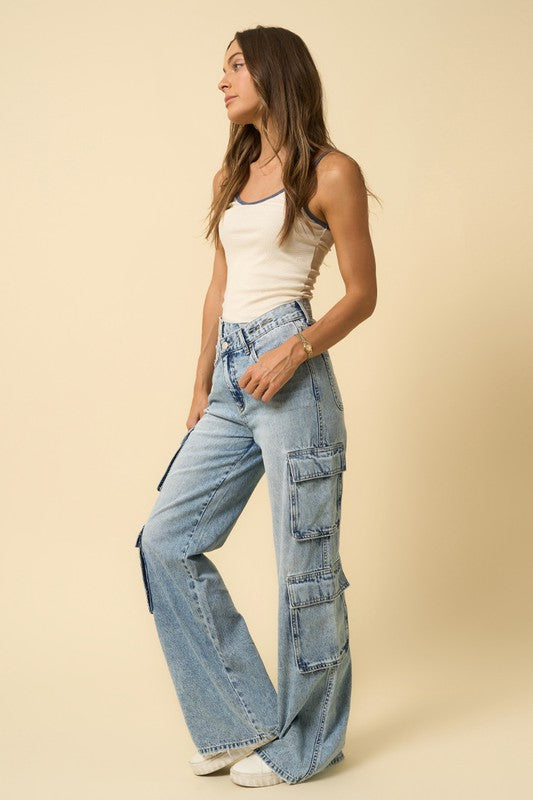 Stilla | Afslappet Cargo Jeans