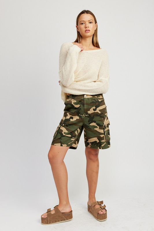 Stilla | Bermuda Cargo Shorts