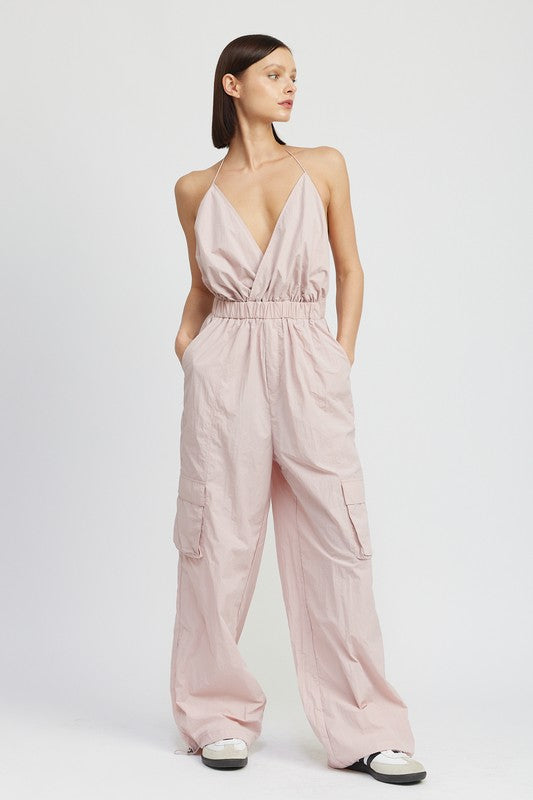 Stilla | Strop Cargo Jumpsuit