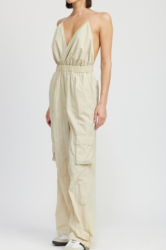 Stilla | Strop Cargo Jumpsuit