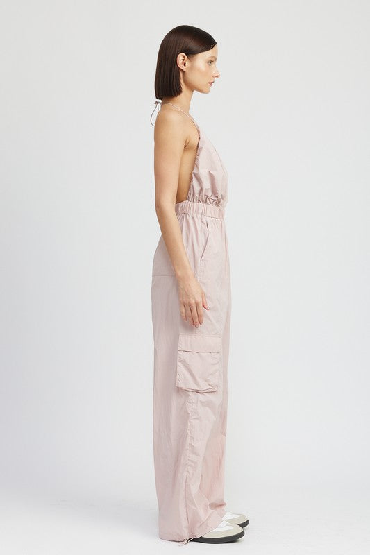 Stilla | Strop Cargo Jumpsuit