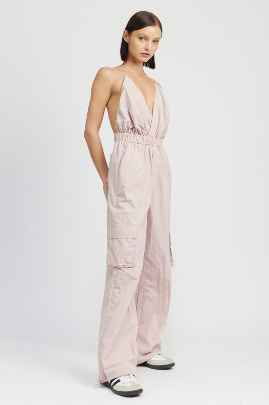 Stilla | Strop Cargo Jumpsuit