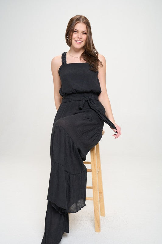 Stilla | Strop Tiered Jumpsuit
