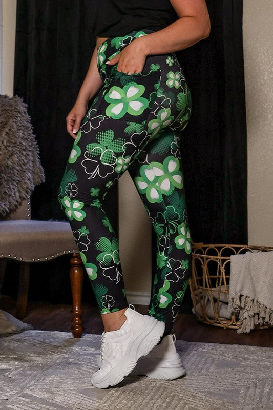 Stilla | Patricks Day Shamrock Leggings