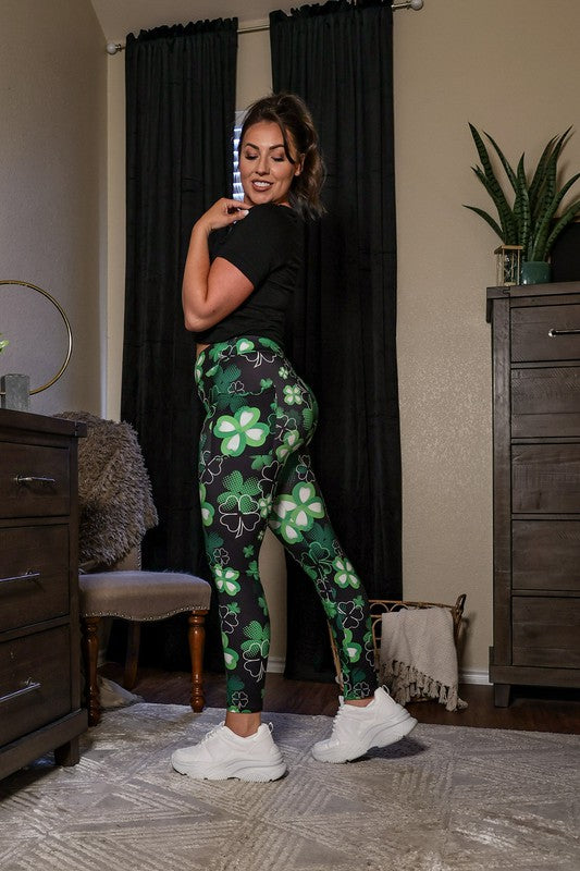 Stilla | Patricks Day Shamrock Leggings