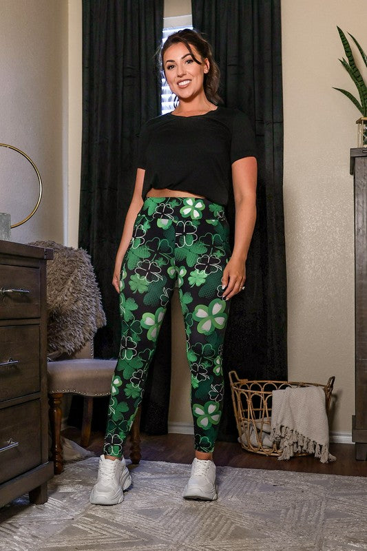 Stilla | Patricks Day Shamrock Leggings