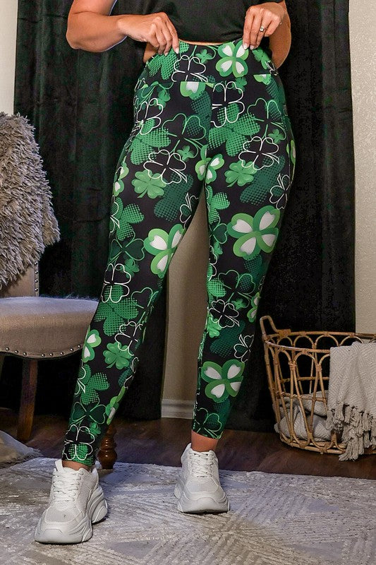 Stilla | Patricks Day Shamrock Leggings