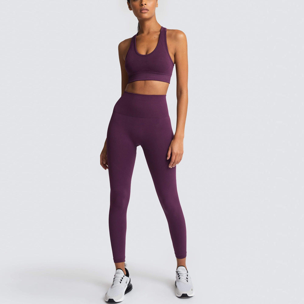 Dame Sports-BH og Høj Talje Leggings Sæt med åndbar og figurskabende egenskab Stilla