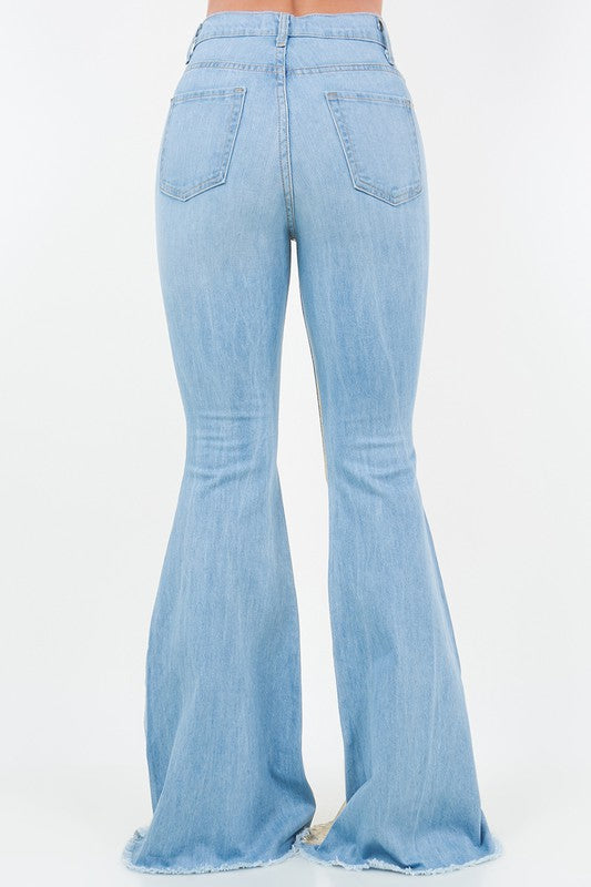 Stilla | Bundjeans I Guldfolie