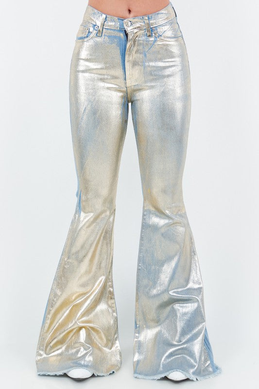Stilla | Bundjeans I Guldfolie