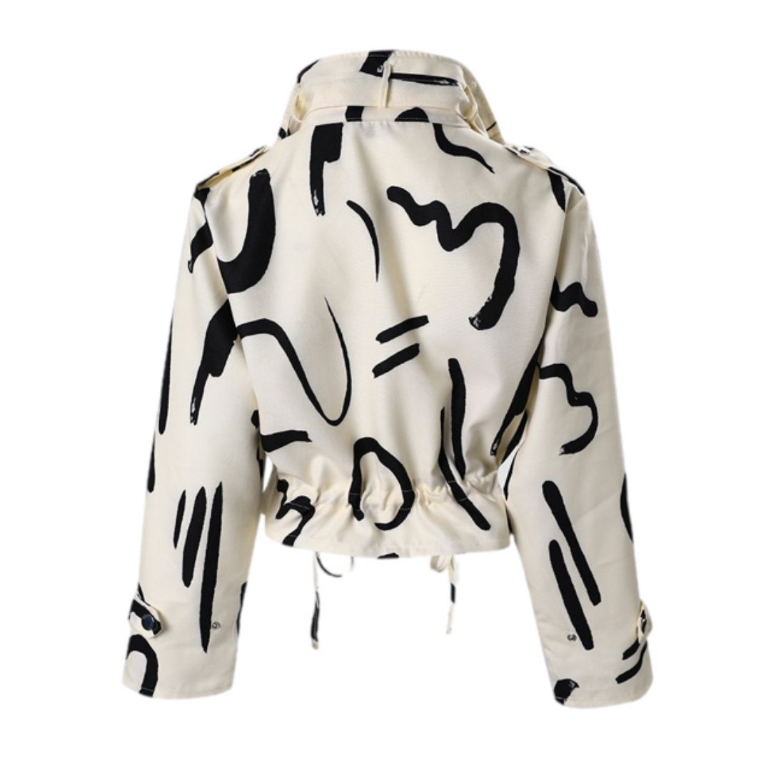 Stilla | Jakke Med Abstrakt Print Fulvia