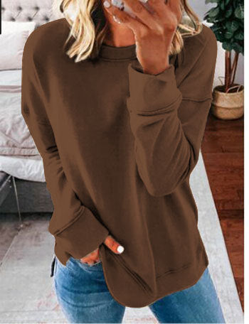 Dame afslappet sweatshirt med struktureret design og dropped shoulders Stilla