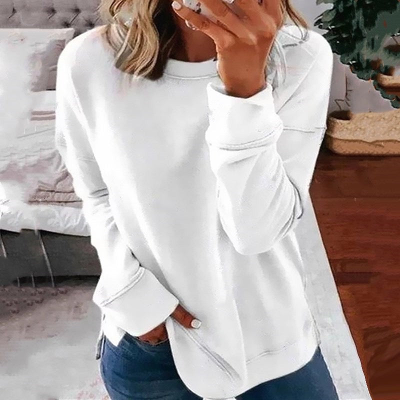Dame afslappet sweatshirt med struktureret design og dropped shoulders Stilla