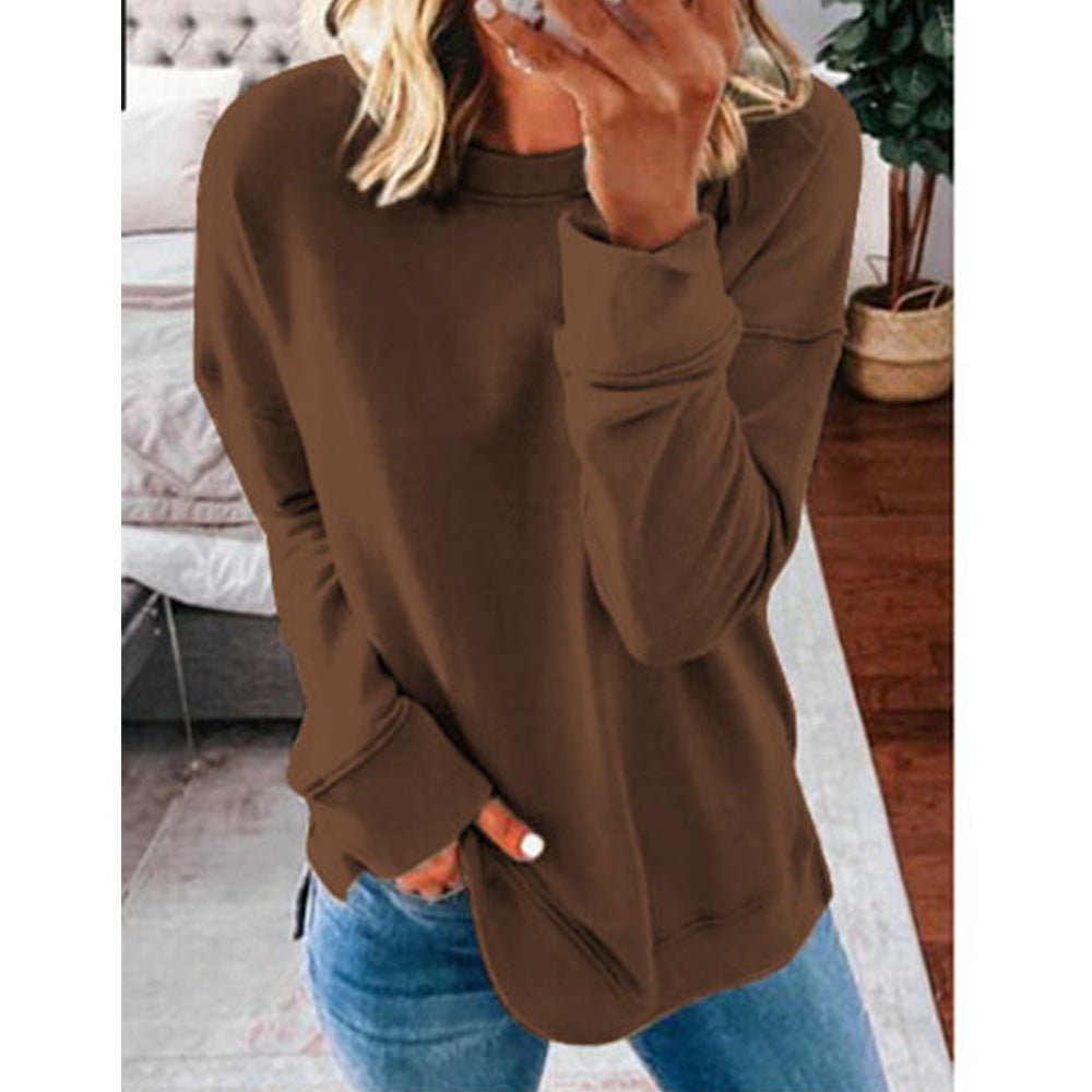 Dame afslappet sweatshirt med struktureret design og dropped shoulders Stilla