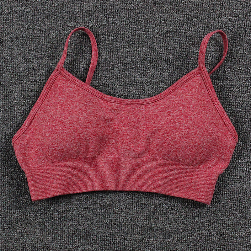 Stilla | Tynd Strop Sports Bra Høj Elastic Skønhed Bag Yoga Vest