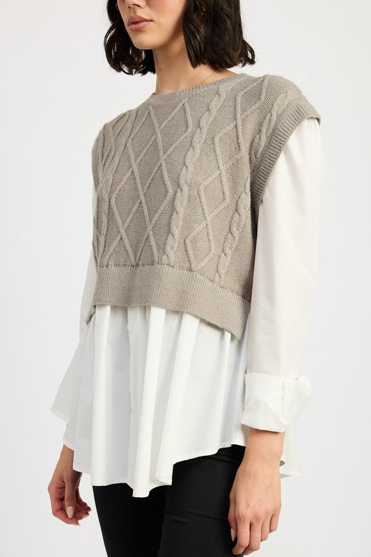 Stilla | Øverste Pullover Kabel To Jern