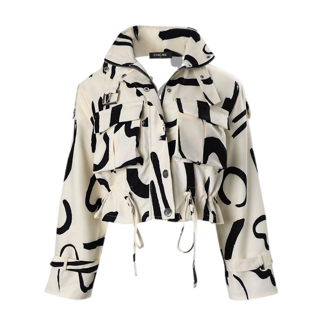 Stilla | Jakke Med Abstrakt Print Fulvia