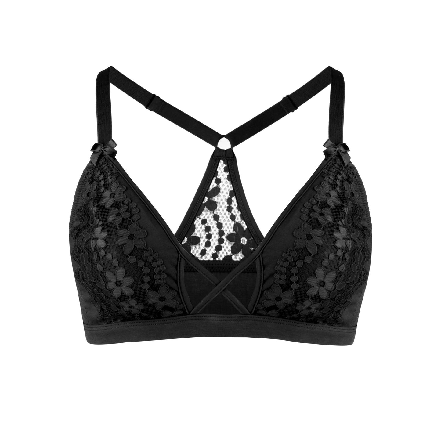 Stilla | Rød Blonde Økologisk Bomuld & Silke Bralette