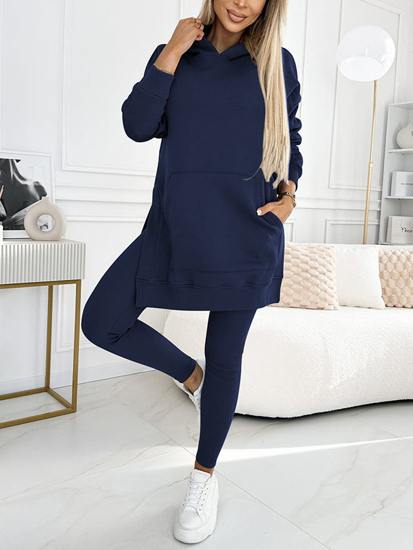 Stilla | Stor Hættetrøje og Tætsiddende Leggings til Kvinder.