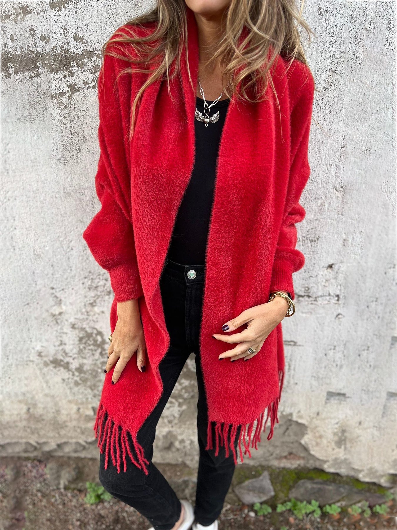 Stilla | Cardigan med frynser