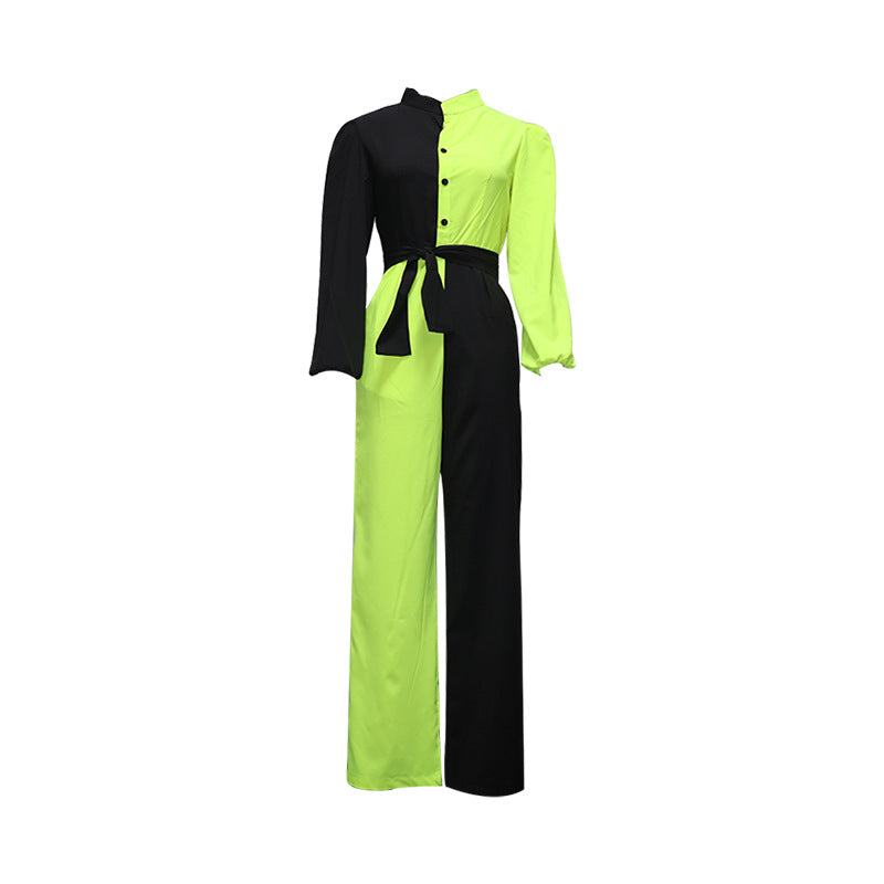 Dame Casual Jumpsuit med kontrastdesign Stilla