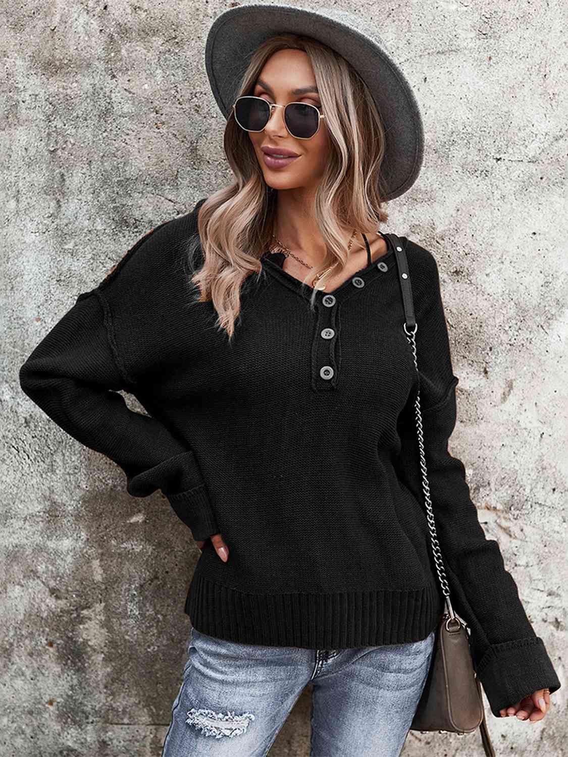 Stilla | Exposed Seam Knit Top