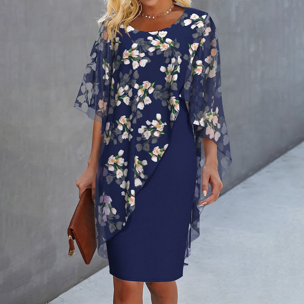 Stilla | Trykt Elegant Kjole