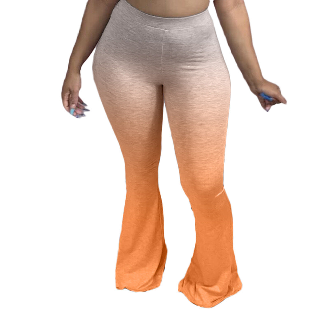 Dame Sporty Bootcut-Leggings med høj talje og elegant farveforløb Stilla