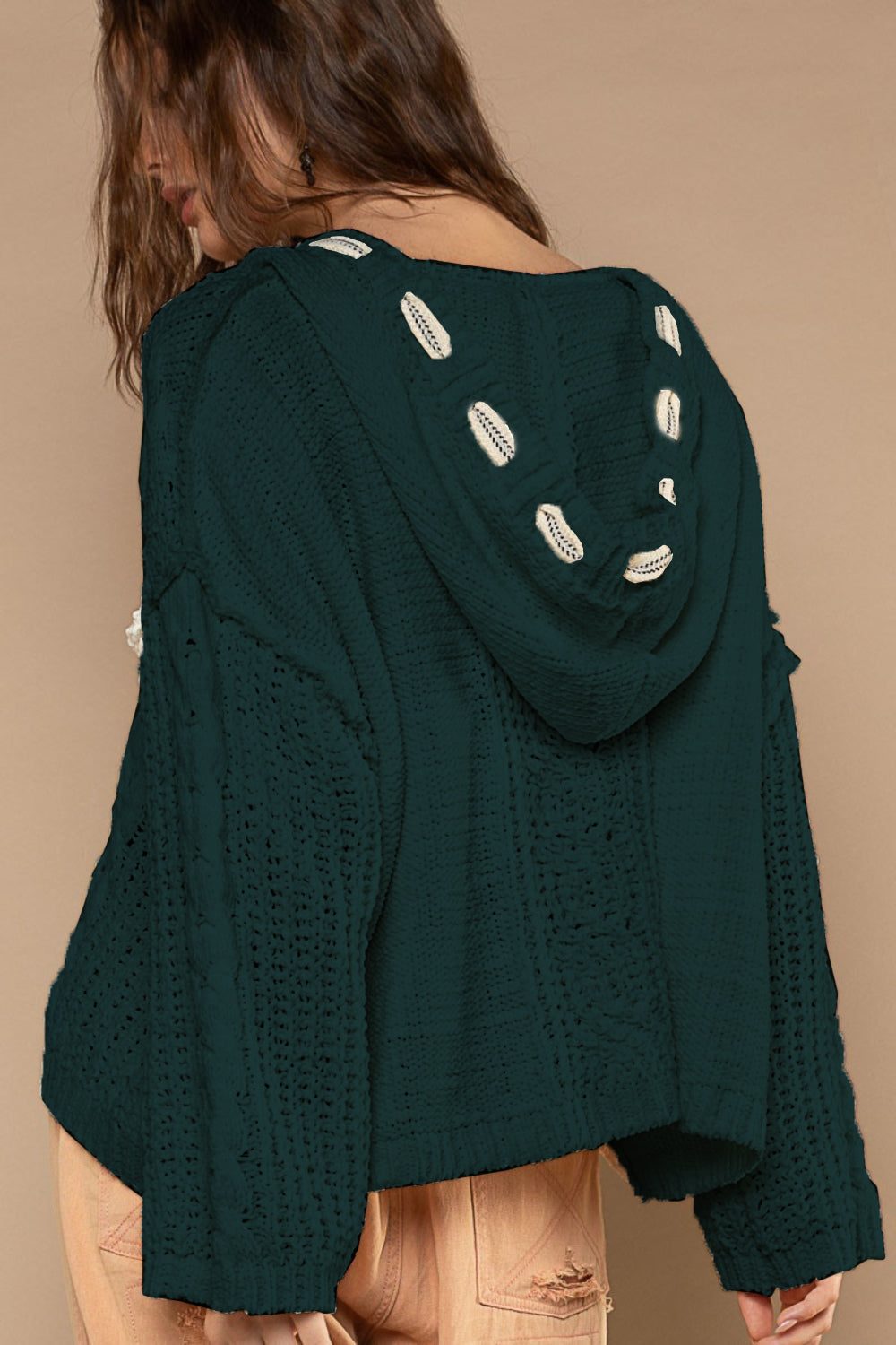 Stilla | Hættepullover Af Chenille Strik