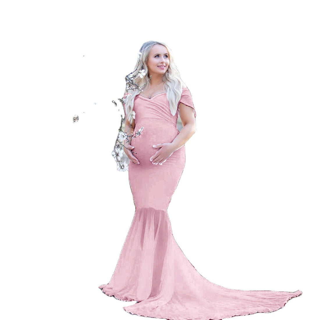 Dame Elegant Havfrue-Graviditetskjole Stilla