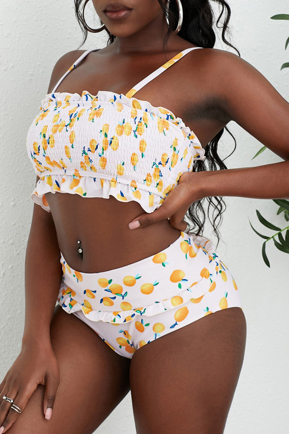 Stilla | Print Frilled Bikini Sæt
