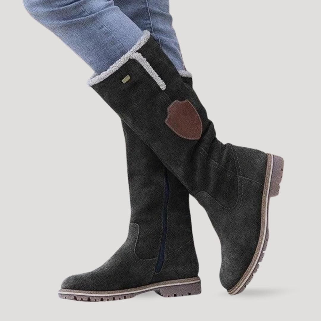 Stilla | Rugged Suede Knæstøvler
