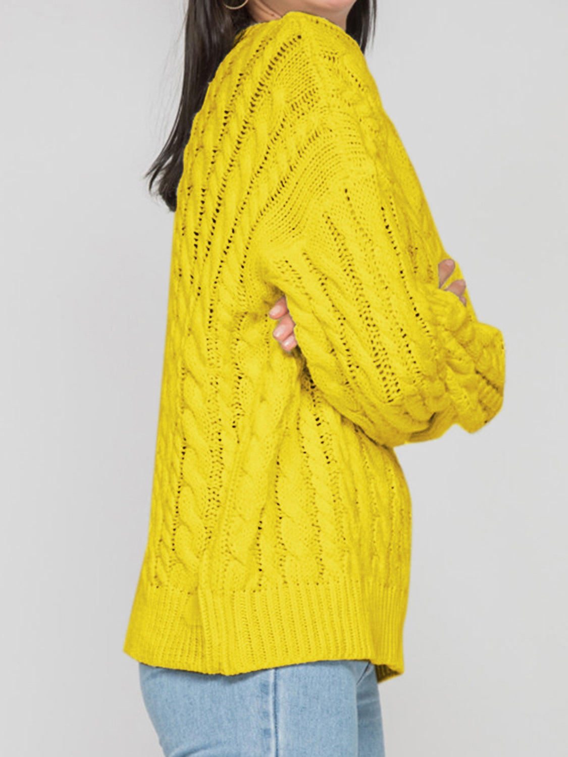 Stilla | Rund Ærme Kabel-Strik Sweater