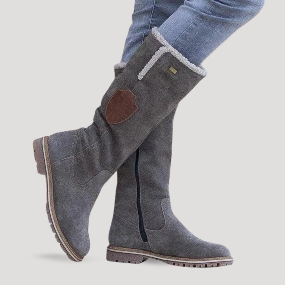 Stilla | Rugged Suede Knæstøvler