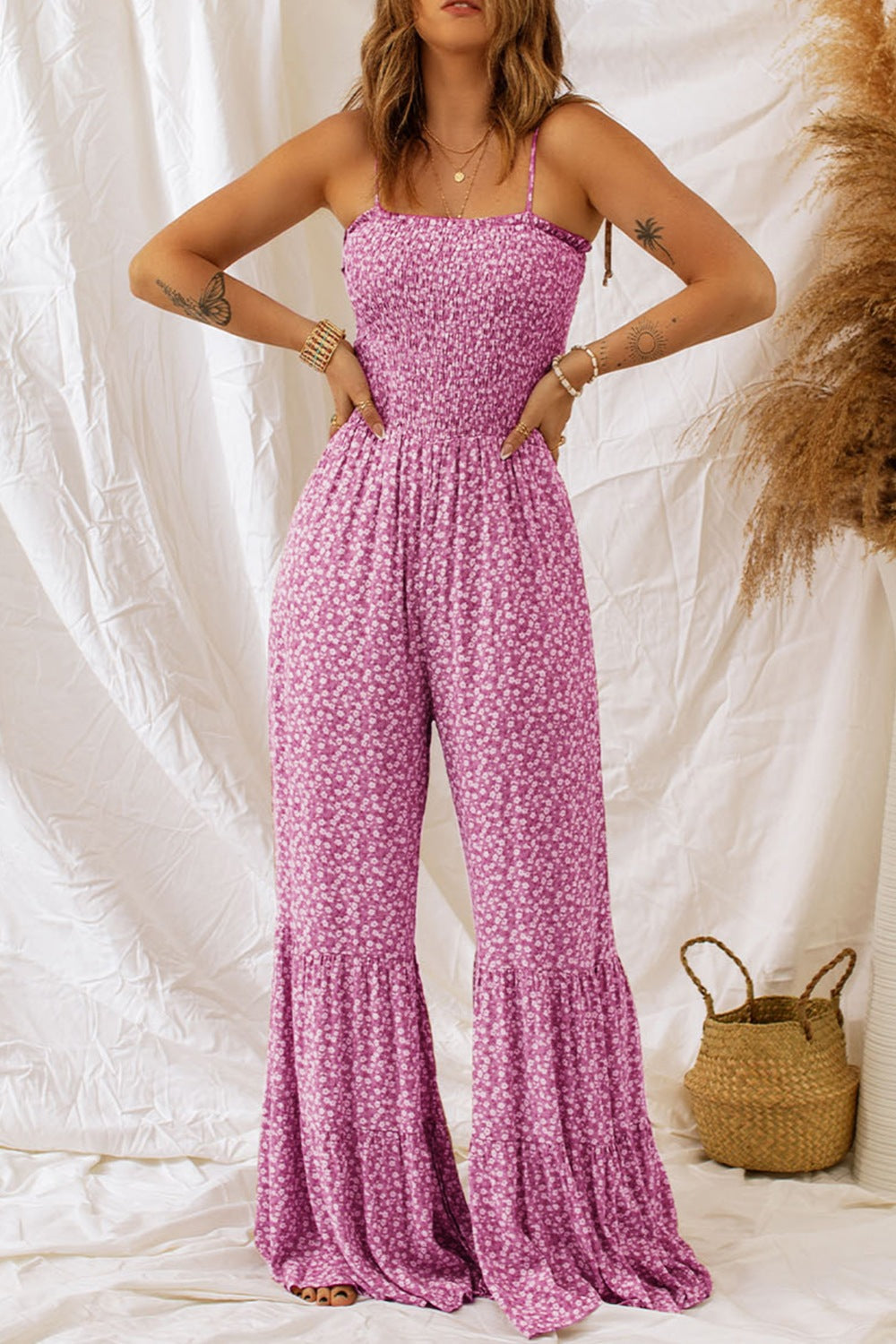 Stilla | Printed Bred Strop Jumpsuit