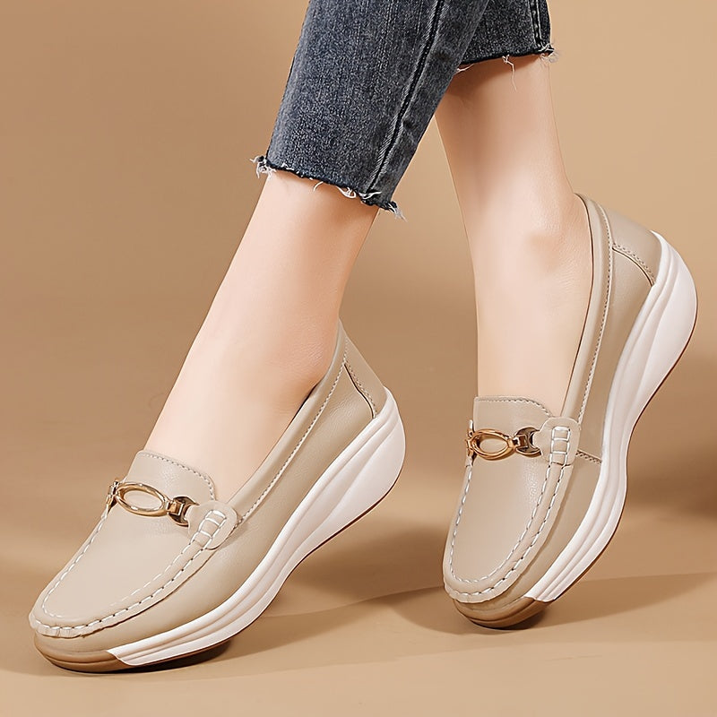 Stilla | Sommer Loafers Til Damer Komfortable Slip on Sko Med Tyk Sål