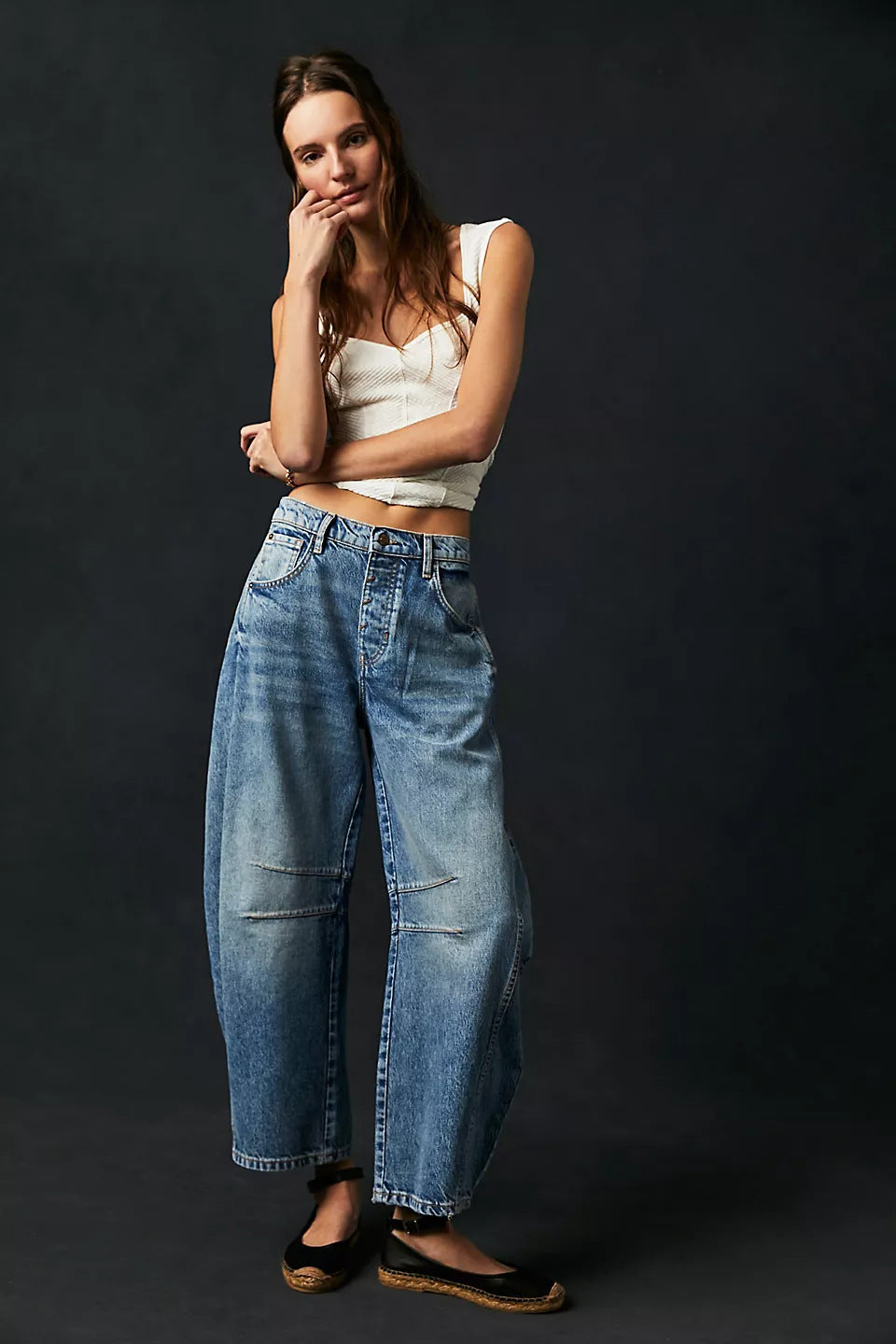 Stilla | Mid|Rise Barrel Jeans