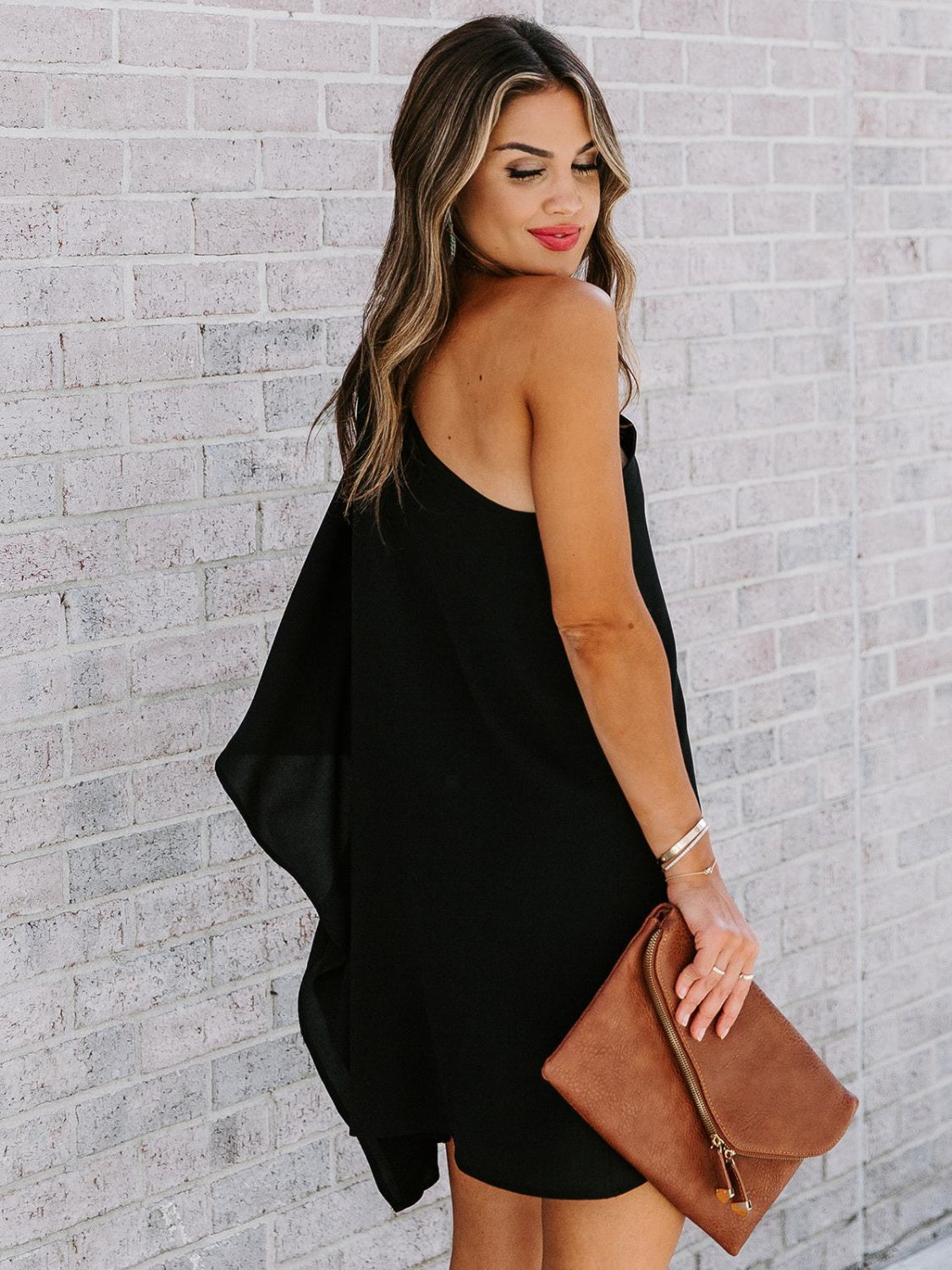 Stilla | Skulder Kimono Ærme Mini Kjole