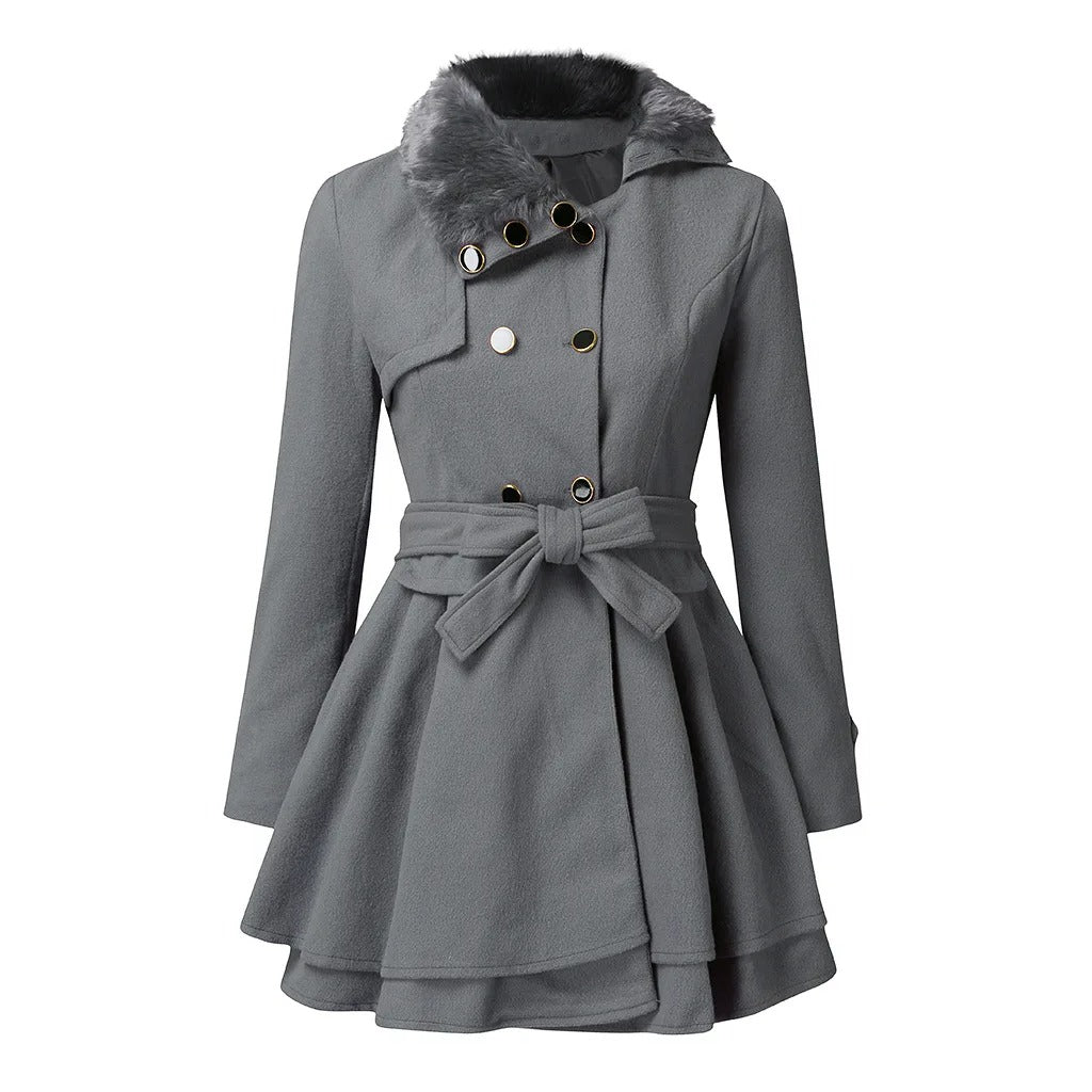 Stilla | Smart trenchcoat med vegansk pels