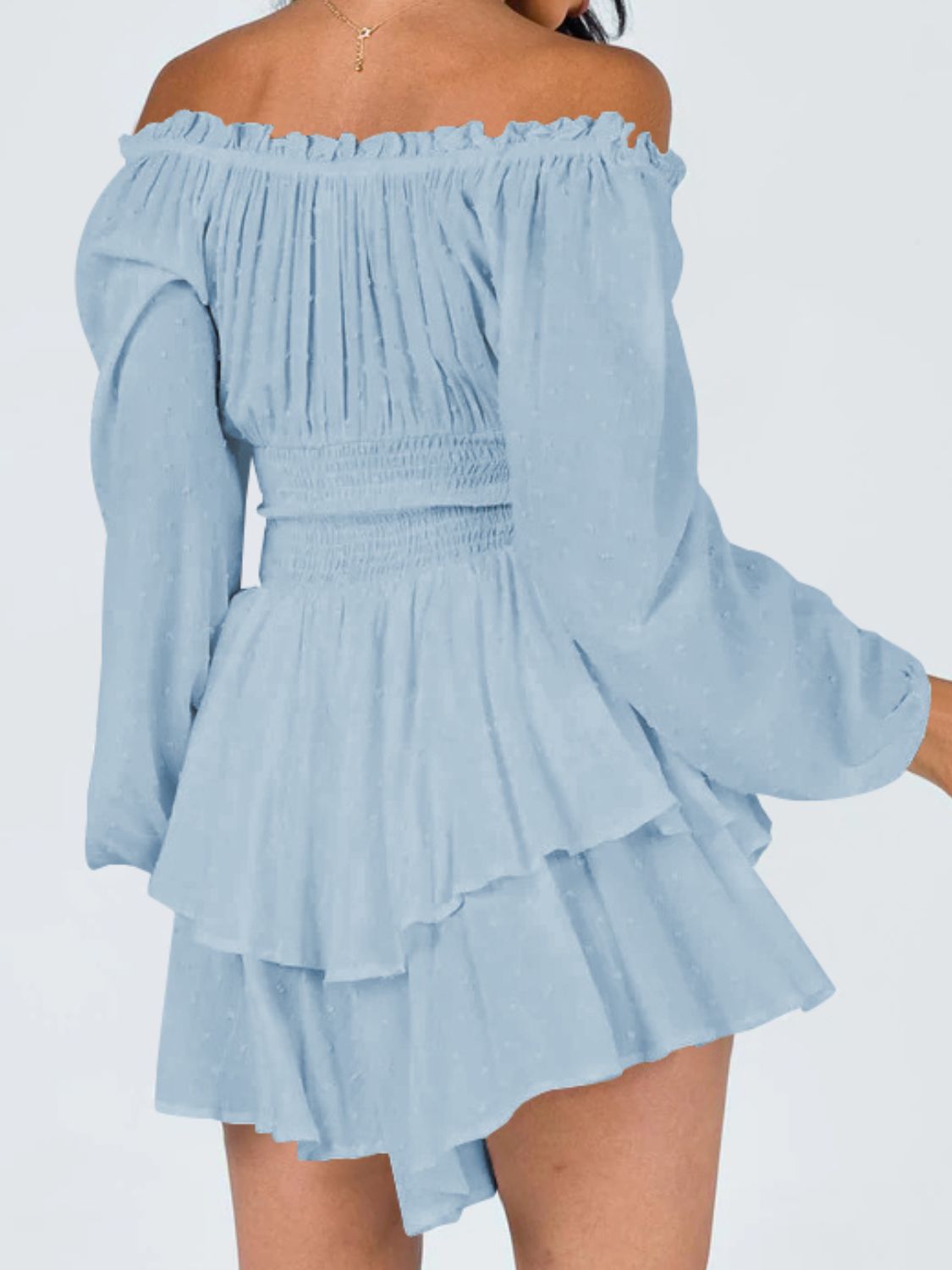 Stilla | Skulder Smocked Talje Romper