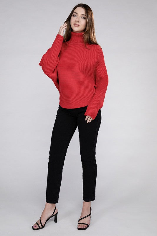 Stilla | Dolman Ærme Turtleneck Sweater