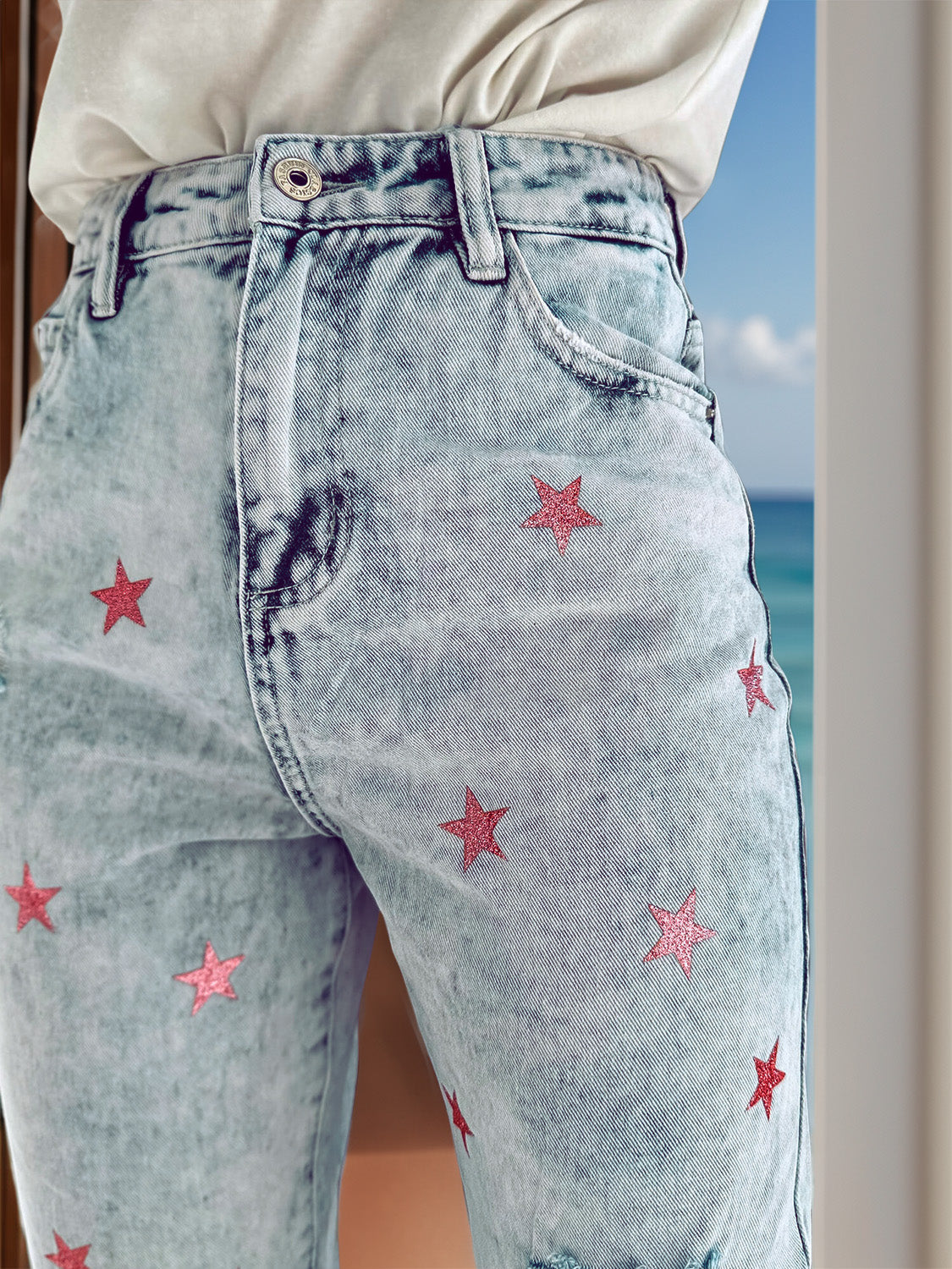 Stilla | Star Jeans med Lommer