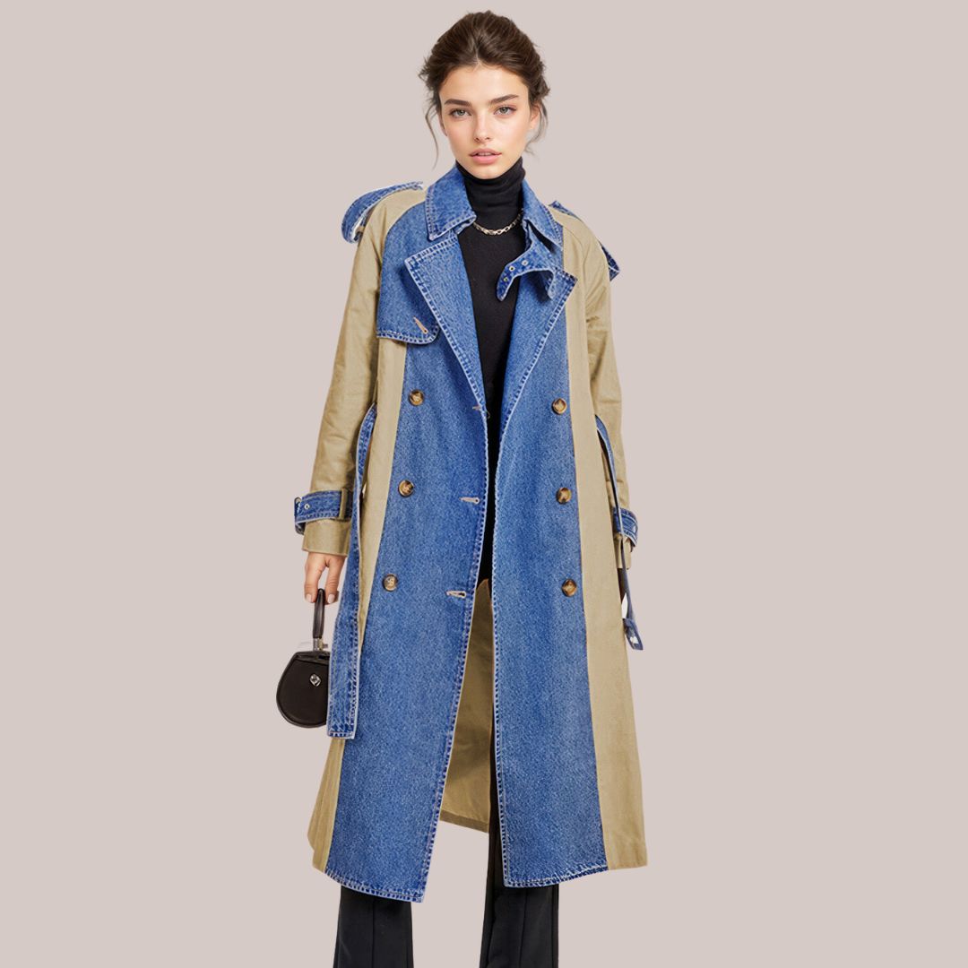 Stilla | Trench-Denimfrakke Evelyn