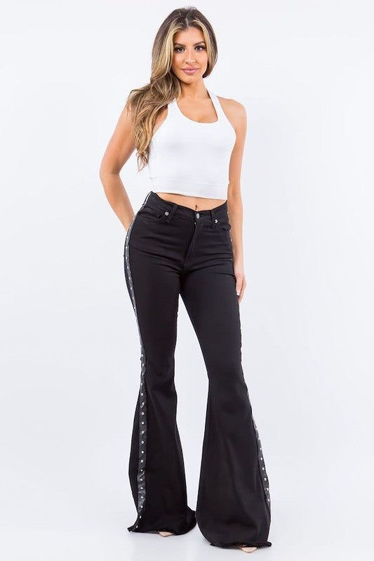 Stilla | Bell Bottom Jeans I Sort