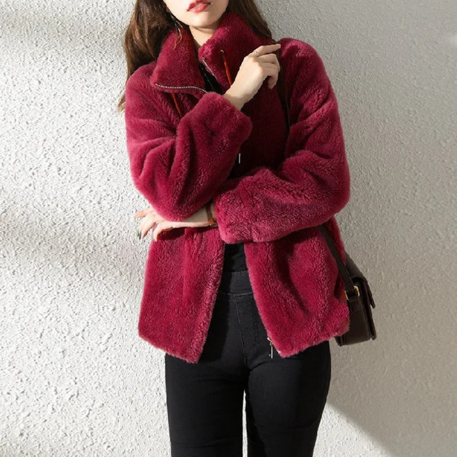 Stilla | Dame Trenchcoat Af Suede, Oversize Stil Med Brede Revers
